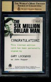 2004 Six Million Dollar Man S1 Autograph Gary Lockwood Limited Auto BGS 9.5/10